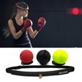 thumbnail image 4 of Boxing Equipment, Boxing Reflex Ball, Boxbollen Game Reflex Ball, Fight Ball, React Training Ball with Headband 4 Spare Strings Improve Hand Eye Coordination Punching Speed Fight, 4 of 5