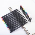 thumbnail image 4 of 24 Fineliner Color Pens Set, Fine Line Colored Sketch Writing Drawing Pens for Journal Planner Note Taking and Coloring Book, Porous Fine Point Pens Markers, Great for Art Crafts Scrapbooks, 4 of 6