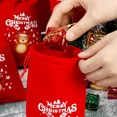 thumbnail image 3 of Inkcraft Christmas Velvet Drawstring Pouch - Santa Candy Gift Snack Wrapping, Xmas Party Favor & Jewelry Storage Bag, 10pc, 3 of 6