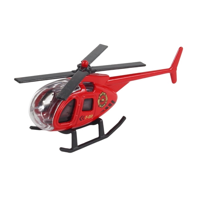 1/64 Diecast Alloy Helicopter Party Favor Desktop Decor Collection Aircraft red
