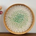 thumbnail image 1 of <p>Rattan Woven Serving Tray, Handcrafted Rattan Fruit Plate Shells Natural  For Coffee Table</p>, 1 of 4