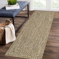 thumbnail image 1 of HOMERRY 2' x 6' Modern Area Rug for Hallway Kitchen Braided Print Indoor Washable Neutral Carpet, Yellow Blue, 1 of 5