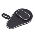 thumbnail image 1 of Pong Paddle Case, Table Tennis Racket Case Table Tennis Paddle Case 30x20x2cm Black Oxford Cloth + Sponge with Balls Pouch for Store Table Tennis Racket and Balls, 1 of 7