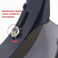thumbnail image 2 of Universal Windproof 3-Snap Motorcycle Helmet Visor Front Flip Up Visor Wind Shield Lens For Motorcycle Helmet Sunglasses, 2 of 7