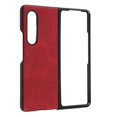 thumbnail image 3 of Étui en Cuir pour Téléphone, Protection Complète Anti-Rayures Étui Rigide Antichoc pour Z Fold 3 Noir, Rouge, Bleu, Vert Militaire, Marron, 3 of 8