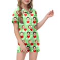 thumbnail image 2 of Luvoko Child Children DIY Anniversary Print Pajama Set Short Sleeve Button Up Top And Shorts, 2 of 5