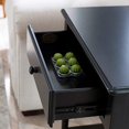 thumbnail image 3 of Leick Coastal Notions Nightstand with USB Port, Black, 3 of 5