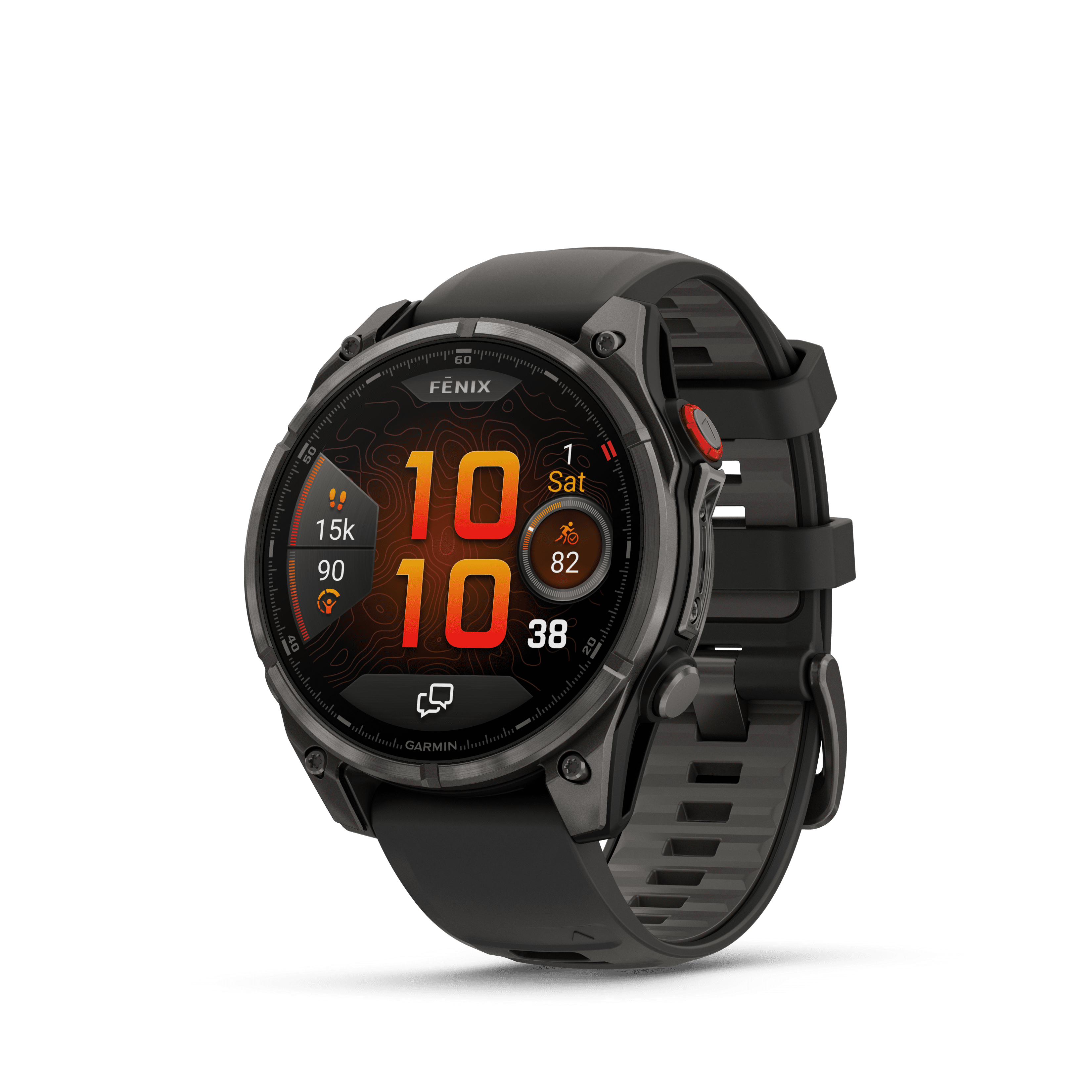 Garmin Fenix 8 Pro Smartwatch 47mm Carbon: Multisport GPS, LTE/Satellite Connectivity, inReach SOS, AMOLED Display, Dive-Rated, Running Economy Metrics!