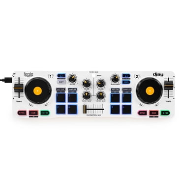 Hercules DJControl Mix Bluetooth Wireless DJ Controller for Smartphones (iOS and Android) djay App 2 Decks