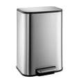 thumbnail image 1 of Ourlova 12L Trash Can, Stainless Steel Garbage Can, Small Rectangular Trash Can with Soft Close Lid Foot Pedal & Inner Bucket for Kitchen Home Office, 1 of 9