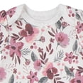 thumbnail image 4 of Huggies® Baby Girls' Layette Short Sleeve Organic Cotton 3-Pack Bodysuits, 4 of 9
