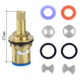 thumbnail image 1 of Bgsha Bobine de Valve de Robinet et Insert de Joint de Rondelle en Céramique de Remplacement 1/2 Pieds', 1 of 10