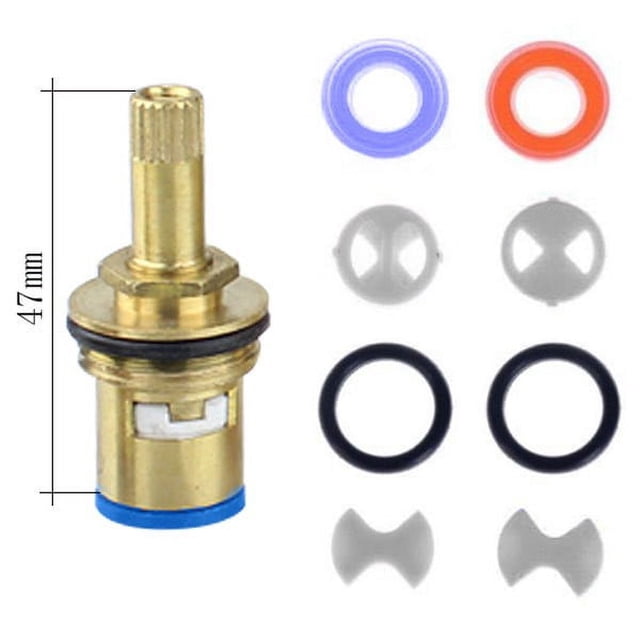 Bgsha Bobine de Valve de Robinet et Insert de Joint de Rondelle en Céramique de Remplacement 1/2 Pieds'