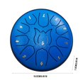 thumbnail image 2 of LOVEVER Tambour à Main 6 Pouces 11 Tons pour Enfants et Adultes Portable et Léger en Acier au Carbone avec Rythmes Uniques pour Expression Musicale Créative Adapté pour Jeu Solo, 2 of 4