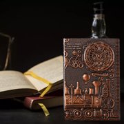 EGNMCR Diary NoteBook Notebooks for Work Hardcover Notebook European Embossed Retro Notepad A5 Diary embossed notebook
