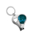 thumbnail image 1 of Flappg Musique Élégante Notes Bleu Ongle Clipper Cutter Ouvre-Clé Chaîne Ciseaux, 1 of 3