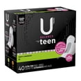 thumbnail image 3 of U by Kotex Balance Sized for Teens Ultra Thin Pads with Wings, Extra Absorbency, 40 Count, 3 of 9