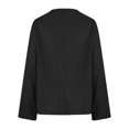 thumbnail image 5 of Yuyuzo T-Shirts pour Femmes Manches Courtes Décontractés Col en V Tops d'Été Color Block Tees Amples, 5 of 5
