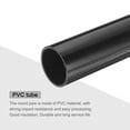 thumbnail image 4 of PVC Rigid Round Pipe 45.2mm ID 50mm OD 20cm/8" Length Black High Impact for Water Pipe, Crafts, Cable Sleeves, 4 of 6
