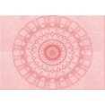 thumbnail image 1 of Ahgly Company Tapis Rectangulaire Lavable en Machine Intérieur Transitionnel Rouge Pastel Rose, 5 Pieds x 7 Pieds, 1 of 7