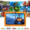 thumbnail image 2 of Kids Tablet, Contixo V8 7‚Äù Toddler Tablet, Android Tablet with Case, Learning Games Included, Parental Control Family Link, WiFi Dual Camera, Teacher Approved Tablet for Kids, Orange, 2 of 3