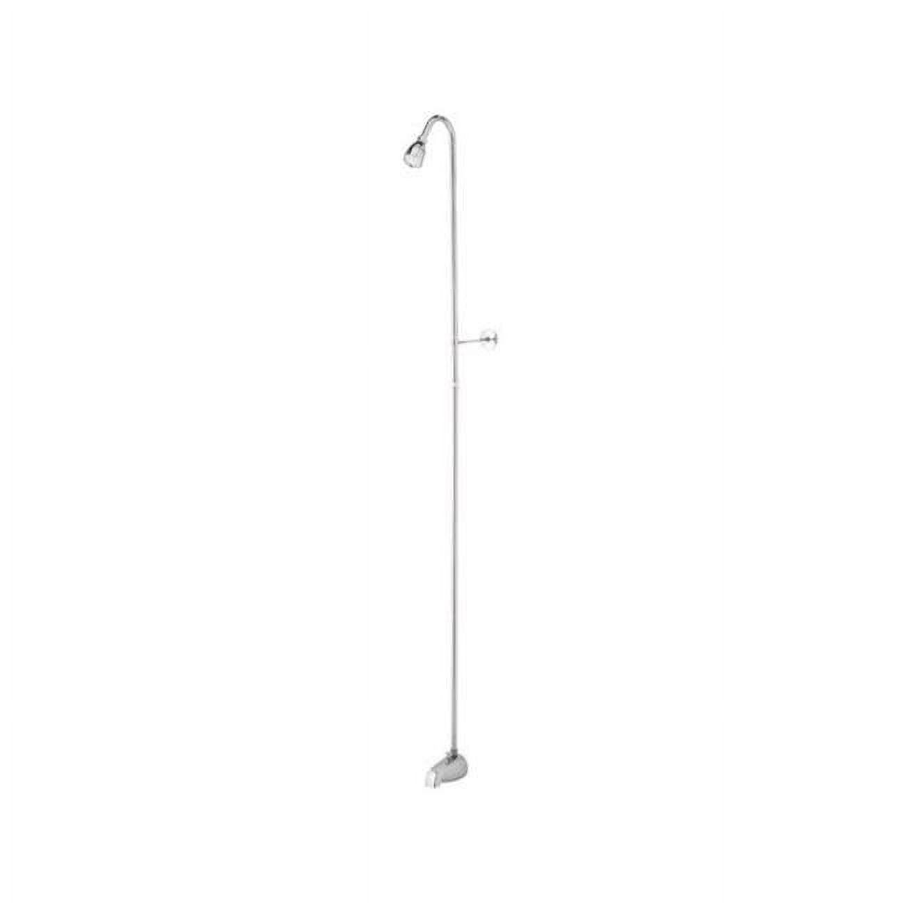 3070-260-CH-B 62 Po. Bec de Déviation de Douche Chromé