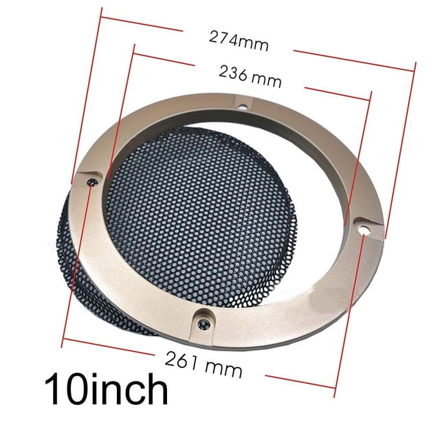 Bgsha Gold 23456.5810Inch Speaker Net Cover Car Home Mesh Enclosure Frame Wire Grilles