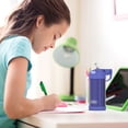 thumbnail image 3 of Thermos Kids Vacuum Insulated Funtainer Water Bottle with Flip Up Straw, 355ml, Purple, 3 of 6
