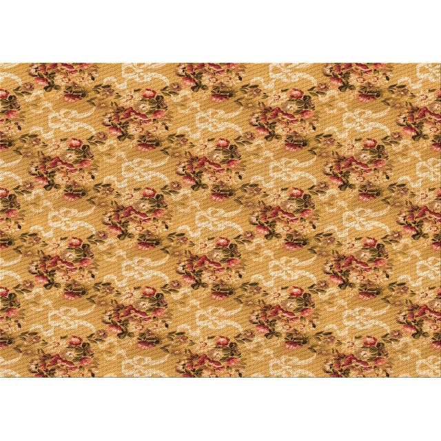 Ahgly Company Machine Washable Indoor Rectangle Transitional Beer Orange Area Rugs, 8' x 10'