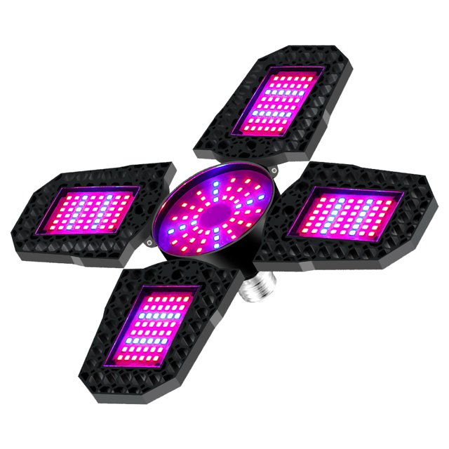 Becaristey LED Growing Light For Hydroponic Seeds Professional And Energy Efficient Super Chip Technology 120W-E27