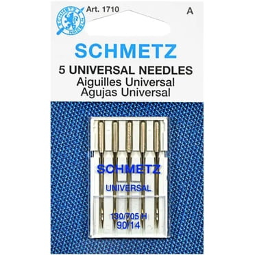 SCHMETZ #1710 Aiguilles universelles pour machine à coudre, taille 90/14, paquet de 5
