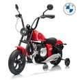 thumbnail image 1 of VOLTZ TOYS BMW R 18 Style 24V Kids Ride-On Motorcycle, Electric Motorized Cruising Toy Bike with Twist Throttle, Hand Brake Lever, Detachable Training Wheels, Red, 1 of 9