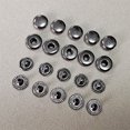 thumbnail image 3 of Xingzhi 100 Pieces Snap Button Children Jacket Trousers Pants Simple Design Round Press Stud Assorted Kit DIY Crafting Silver 6mm, 3 of 6