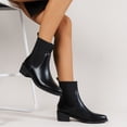thumbnail image 1 of EGNMCR Bottines pour Femmes et Bottines Courtes Rétro d'Hiver à Cheminée Bottes pour Femmes Bottes Décontractées Mode Bottes pour Femmes, 1 of 8