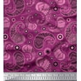thumbnail image 3 of Soimoi Tissu Cambric en Coton Tissu Imprimé Floral et Cachemire 1 Yard 56 Pouces de Large, 3 of 5