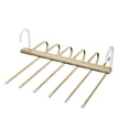 thumbnail image 2 of BRELIL Folding Clothes Hanger, Stainless Steel Trouser Rack, Multi Layer Storage Telescopic Hanger, Horizontal Vertical Two Hanging Drying Rack for Closet Bedroom Laundry Balcony, 2 of 6