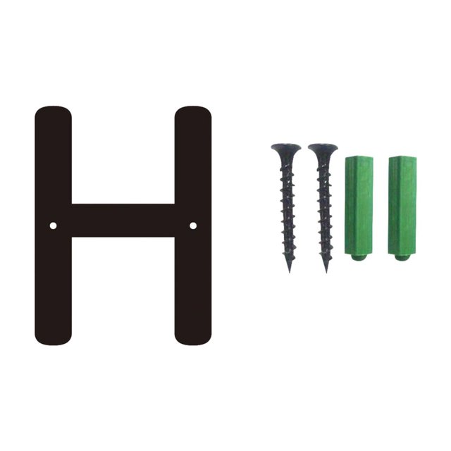 Bdday Three-dimensional Iron Art Number Letters House Number Screw Home House Number Sign