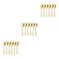 thumbnail image 2 of Youkk Ensemble de 6 Pcs Cuillères de Service Durables en Acier Inoxydable Ensembles pour Acier Inoxydable Durable Ensemble Cuillères en Acier Inoxydable Doré 3Ensemble, 2 of 6