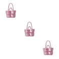 thumbnail image 4 of Baohd Larger Capacity Tote Bag With Big Opening For Easy Access Books Crossbody Bag pink 3Set, 4 of 6