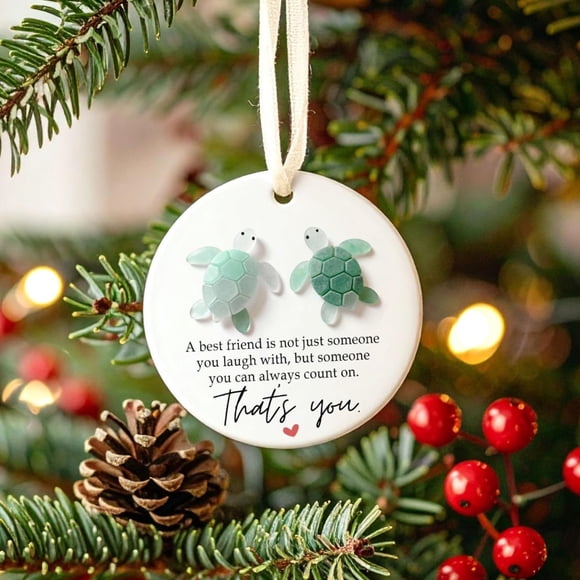 CREATITOY 1 Pc 2D Turtle Friendship Charm - Sentimental Hanging Decor & Gift Accessory