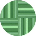 thumbnail image 1 of Ahgly Company Machine Washable Indoor Round Transitional Forest Green Area Rugs, 5' Round, 1 of 7
