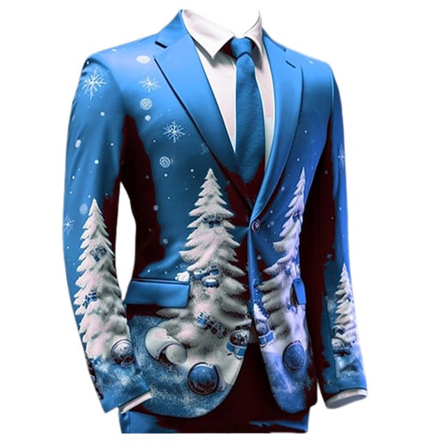 Boho for Mens Breasted Mens Suites Two Button Retro Ethnic Men Wedding Suits Style Suits Open Front Mens Slim Fit Suits Business Casual Jacket