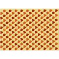 thumbnail image 1 of Ahgly Company Tapis Rectangulaire Lavable en Machine Intérieur Transitionnel Orange Rouge Orange, 2 Pieds x 5 Pieds, 1 of 7