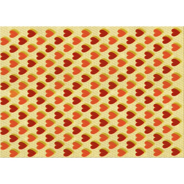 Ahgly Company Tapis Rectangulaire Lavable en Machine Intérieur Transitionnel Orange Rouge Orange, 2 Pieds x 5 Pieds