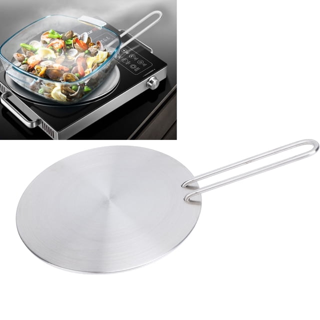 Stainless Steel Heat Induction Diffuser Plate Induction Hob Converter Plate Induction Adapter Plate for Electric Gas Stove Electric Ceramic Stove Cooking Cooktop Converter