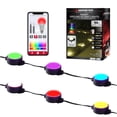thumbnail image 1 of Monster Smart Ground Accent Lights, 50 ft, 15 LED Lights, Multicolor + Multiwhite (RGBIC+ WW), Expandable, Music Sync, App & Voice Control, Works with Alexa/Google, Indoor/Outdoor,, 1 of 8