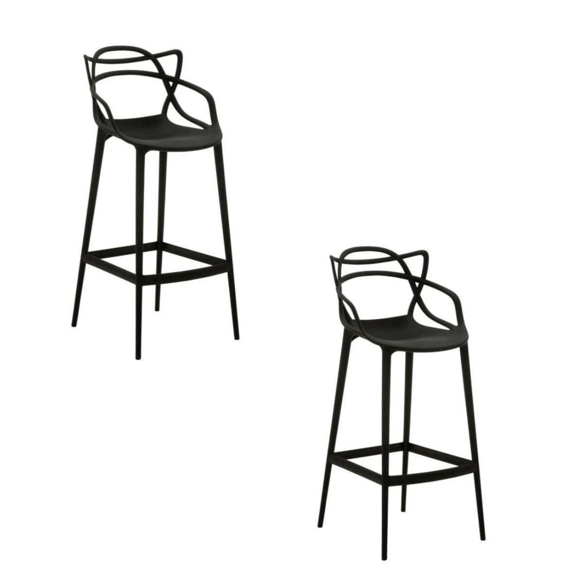 Tabouret de bar en plastique Heavenly Collection 25" ENSEMBLE DE 2