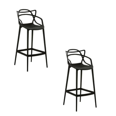 Tabouret de bar en plastique Heavenly Collection 25" ENSEMBLE DE 2