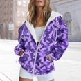 thumbnail image 2 of WZXFASHION Cardigan à Capuche à Fermeture à Glissière pour Femme, à la Mode et Simple, avec Cordon de Serrage et Poches, Chandail en Molleton, jusqu'à 50 % de Rabais, Chandail à Col Rond, 2 of 4