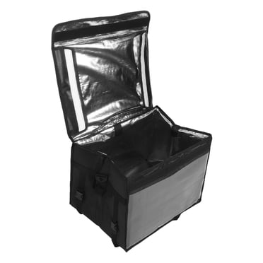 Sac Isolé pour Livraison de Nourriture, Dessus à Fermeture à Glissière, Imperméable, Grande Capacité, Sac d'Épicerie Isolé pour Repas Chauds et Froids